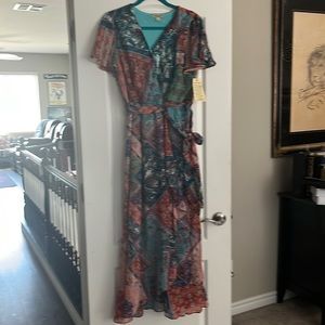 Chiffon Ruffle Multi Dress